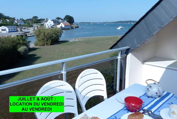 Gîte pour 4 personnes, avec Vue sur l’océan ainsi que Balcon et Terrasse à Locmariaquer