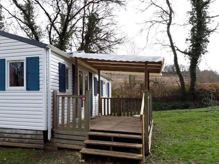 Domaine du Lac de Néguenou - Mobilheim 6 personen - Mobilheim Trio - 3 Zimmer, 45,5m² inkl. Terrasse 1/6 Pers. in Prayssas, Quercy
