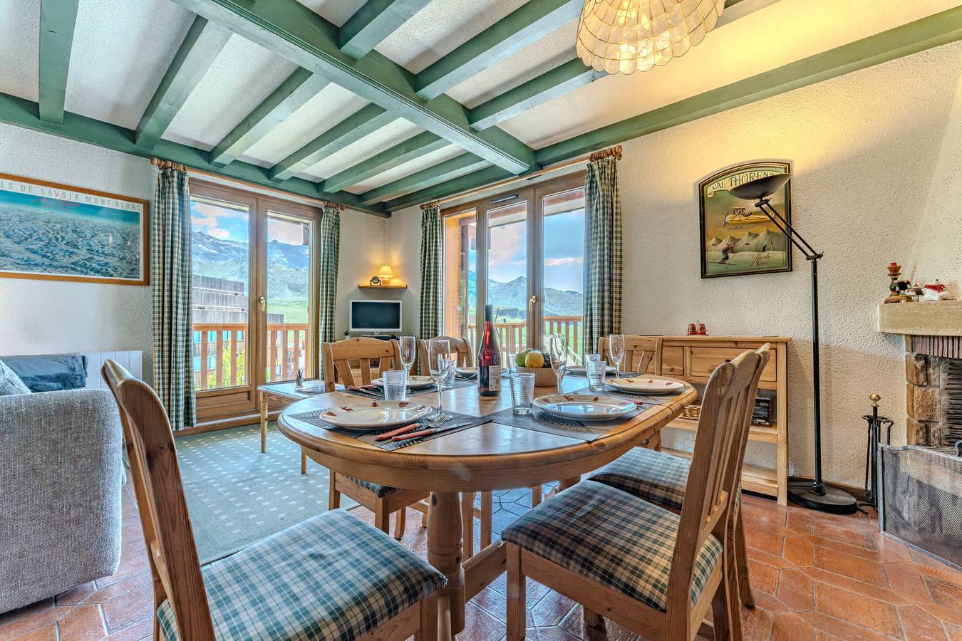 Appartement entier, Appartement de vacances pour 6 personnes avec balcon/terrasse in Val Thorens, Les Trois Vallées