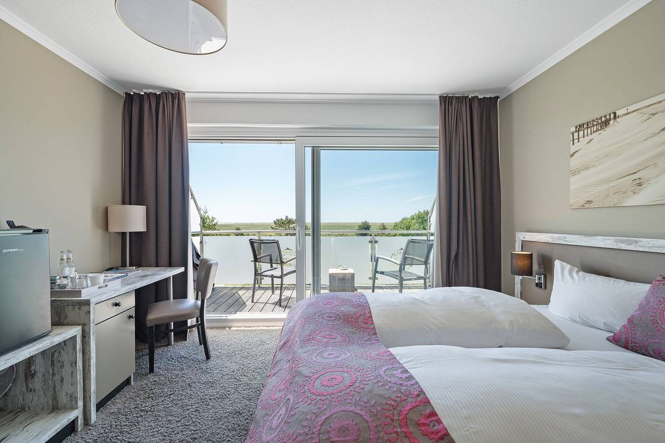 Doppelzimmer 1 mit Meerblick in St. Peter-Bad, St. Peter-Ording