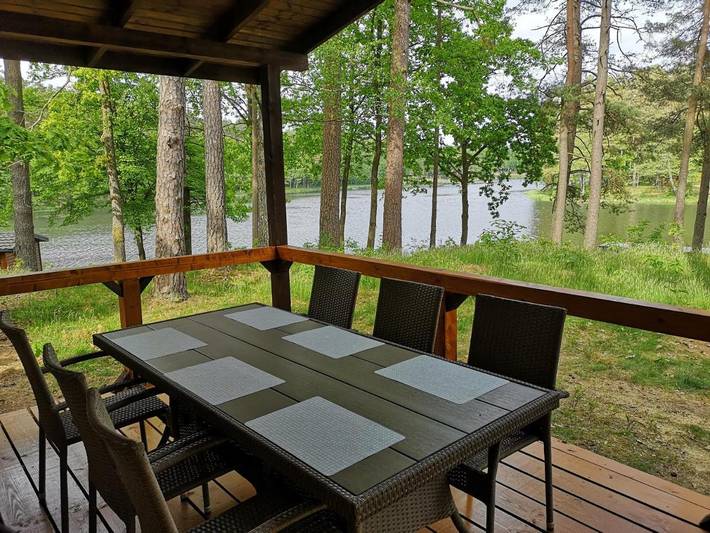 Ferienpark für 6 Personen, mit Terrasse und Garten sowie Seeblick und Ausblick in Polnische Ostsee