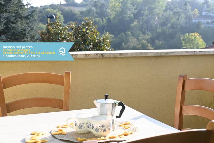 Appartamento vacanze per 4 persone, con Balcone/Terrazza a Numana