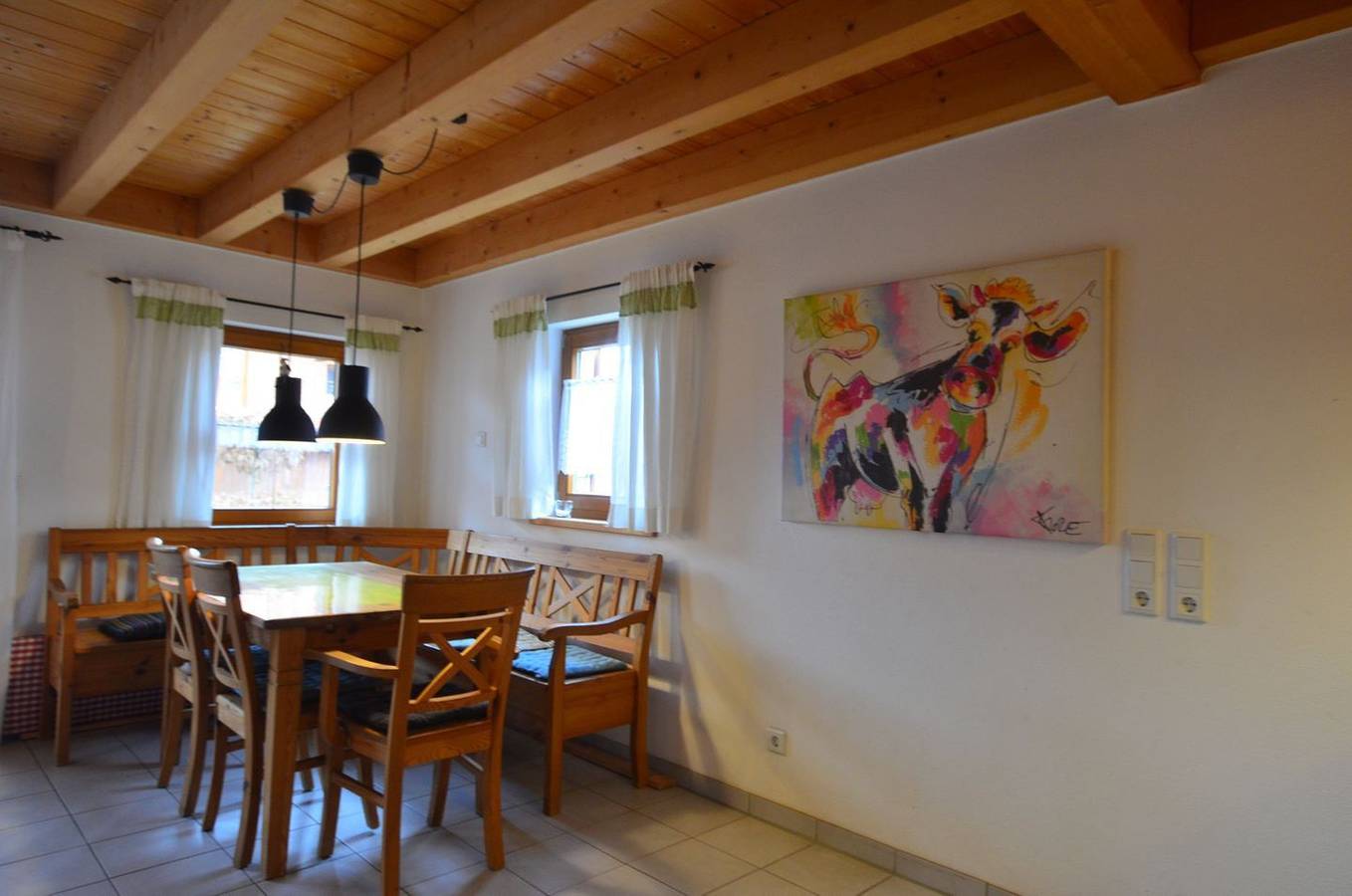 Freistehendes Ferienhaus mit Kamin, Balkon und Garten im Feriendorf Via Claudia in Lechbruck am See, Bayerisch Schwaben