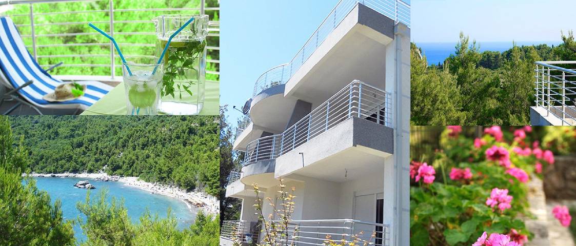 Studio för 4 Personer, med Terass och Trädgård i Montenegro