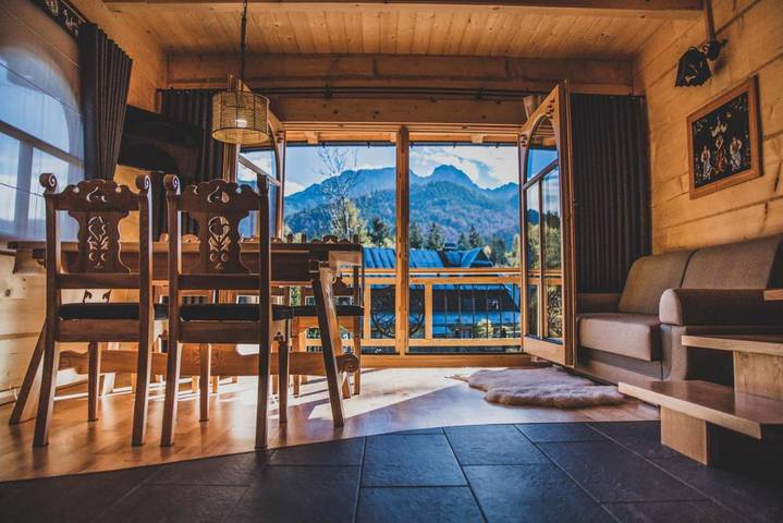 Domek letniskowy dla 7 osób, z Balkon i Taras oraz Ogród i Widok w 