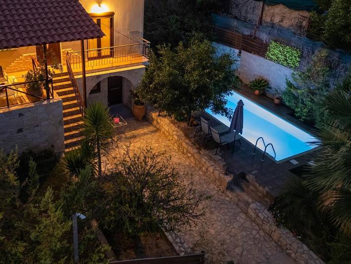 Villa für 4 Personen, mit Pool und Ausblick sowie Garten, mit Haustier in Chania und Umgebung - 2