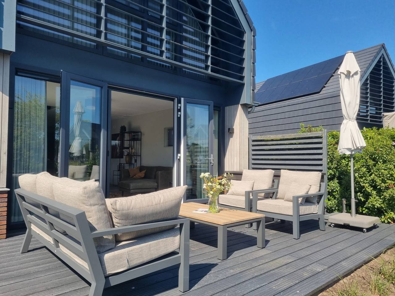 Luxuriöse freistehende 6-Personen-Watervilla direkt am Slotermeer gelegen in Balk, Ijsselmeer