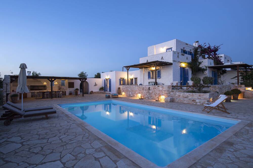\"Villa Lygeia\" stunning Sea View, 3 Bedroom, Pool, Bbq in Paros
