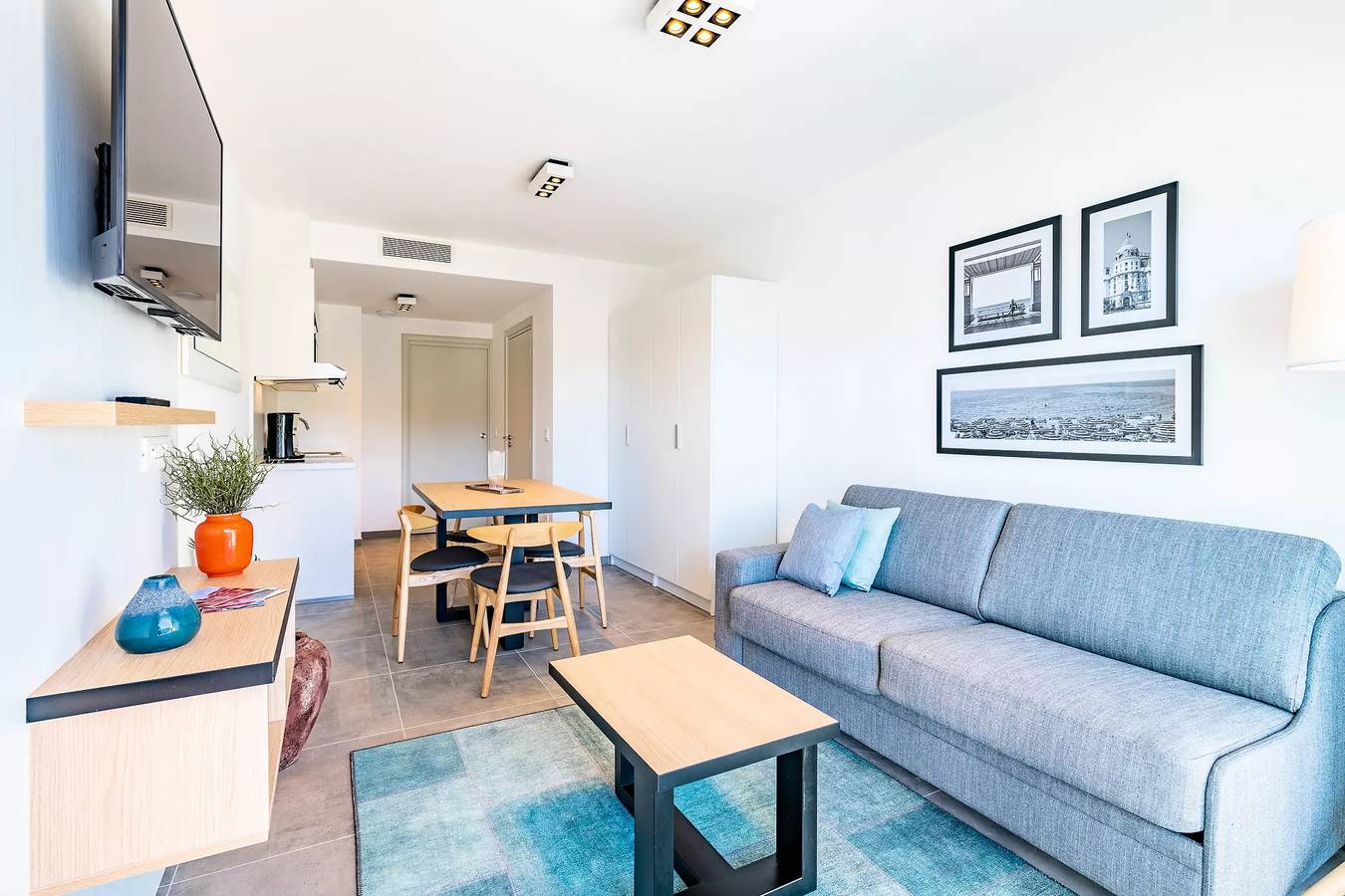 Hel lejlighed, New standard studio for 4 people with sofa bed and bunk bed in Vence, Middelhavskysten (Frankrig)