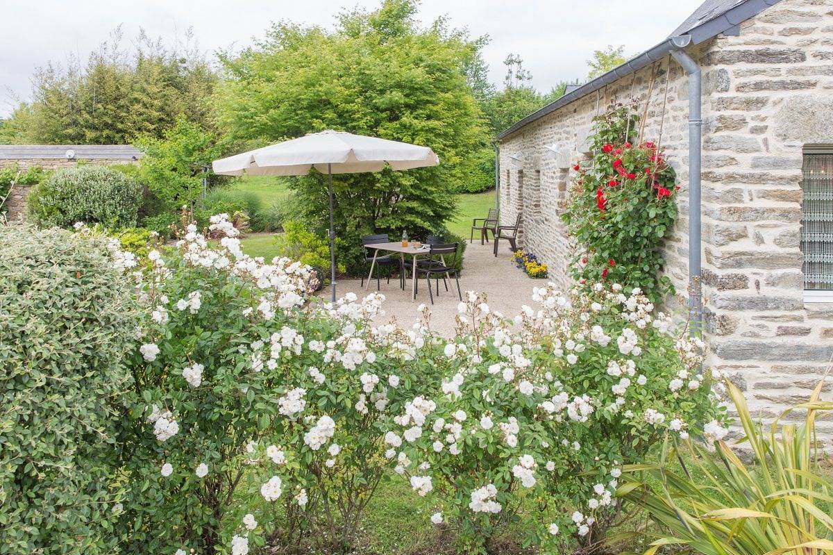 Les hortensias in Melgven, Côte de Cornouaille