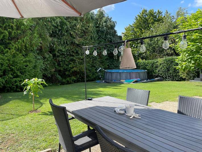 Ferienwohnung für 4 Personen, mit Terrasse und Garten sowie Pool in Michelstadt