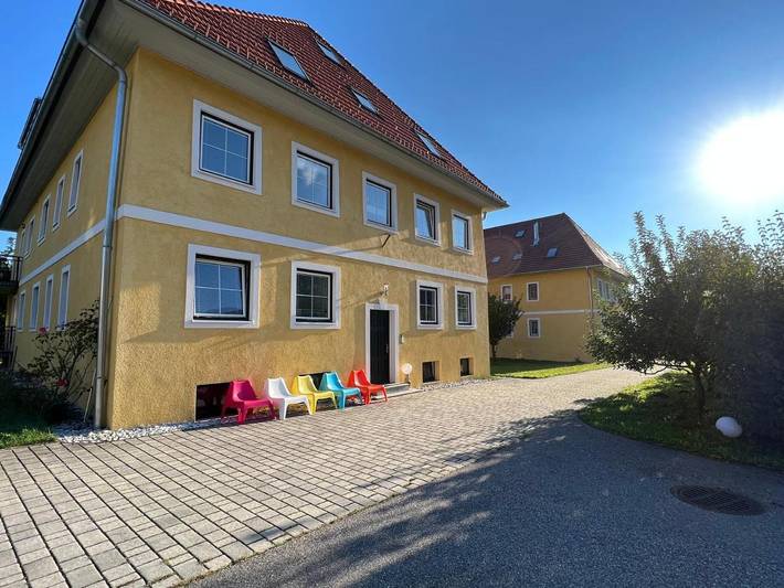Ferienwohnung für 5 Personen, mit Balkon und Terrasse sowie Ausblick
