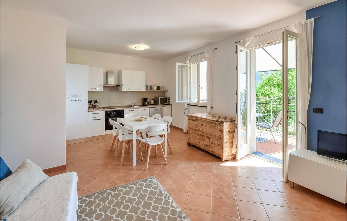 Acogedor apartamento junto al mar con terraza y WiFi in San Saturnino, Moneglia