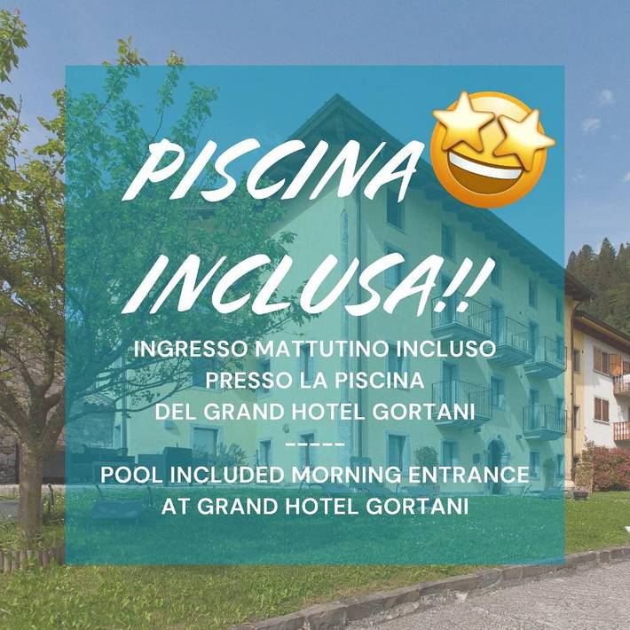 Appartamento per 4 persone, con giardino e piscina per bambini nonché piscina e panorama in Arta Terme