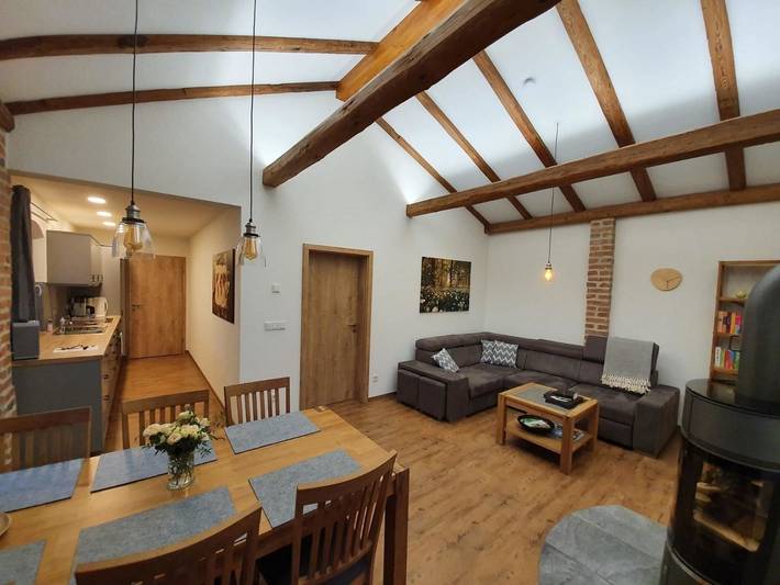 Ferienwohnung für 8 Personen, mit Balkon und Garten sowie Ausblick in Malschwitz