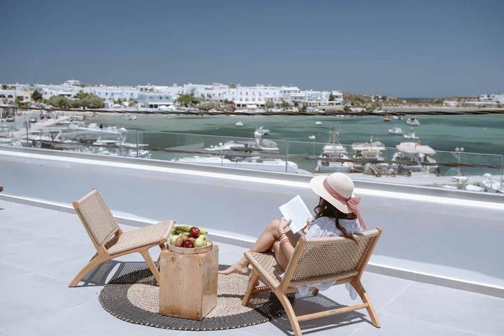 Gîte pour 4 personnes, avec balcon et jacuzzi dans Antiparos Ville - 4