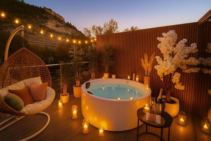 Apartamento de vacaciones para 2 personas, con balcón y jacuzzi - 1