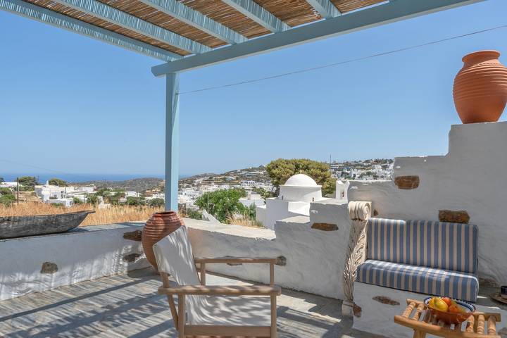 Ferienhaus 'Sylvia's Home' mit Meerblick, Wlan und Klimaanlage in Apollonia, Sifnos