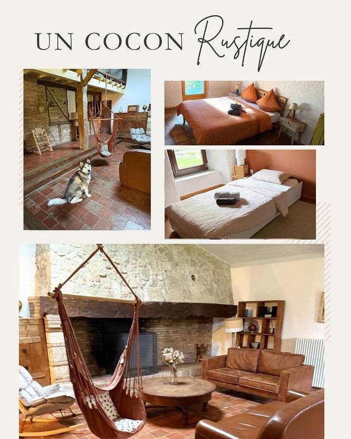 Location de vacances pour 7 personnes, avec piscine et jardin, animaux acceptés à Razengues