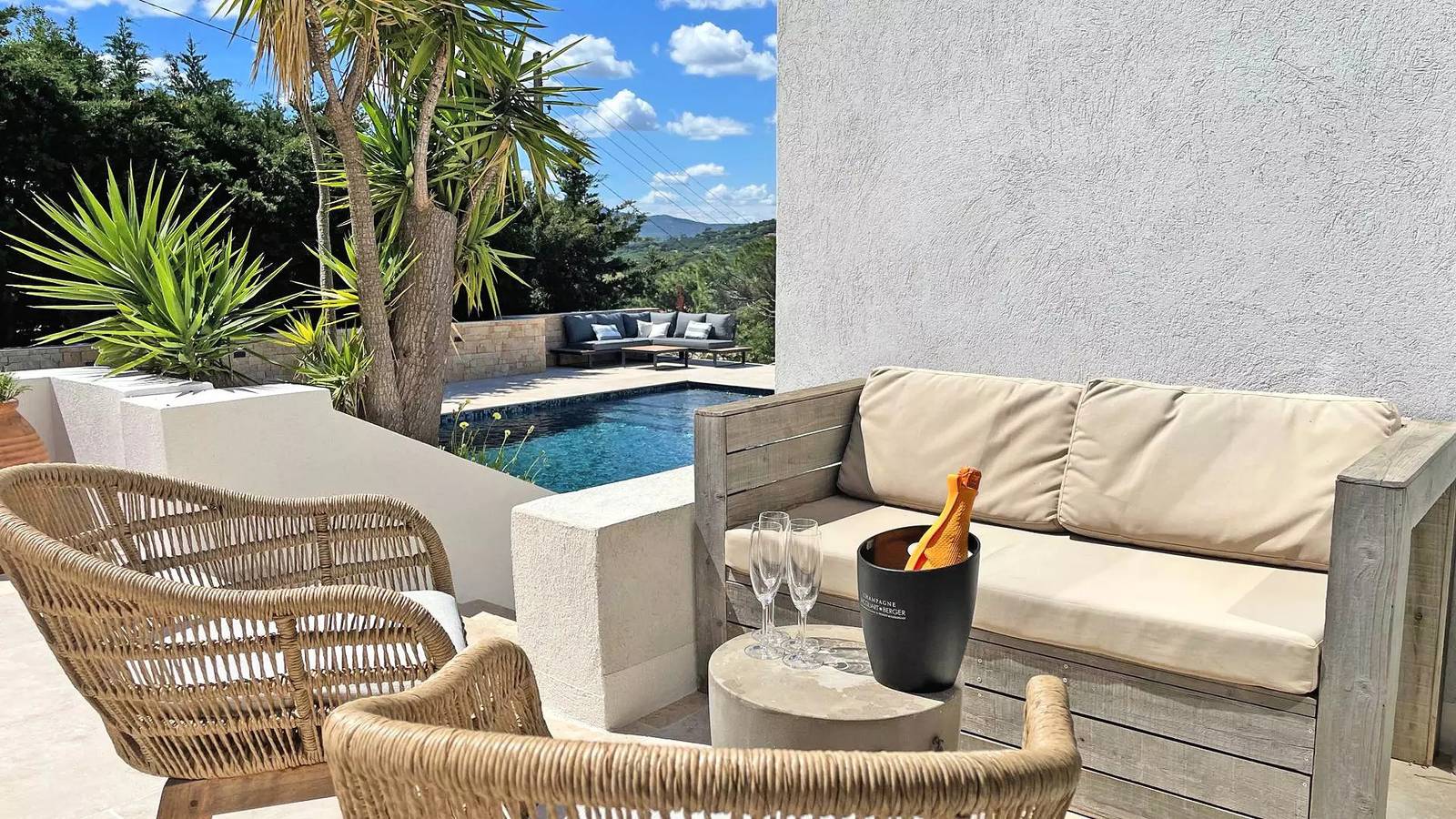 Villa 6 kamers - 10 personen (8 volwassenen max) - Privé zwembad - Airconditioning - Wifi - Sainte Maxime in La Nartelle, Sainte-Maxime