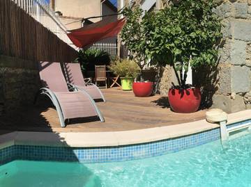 Chambre d’hôte pour 2 personnes, avec piscine et terrasse, animaux acceptés dans Minervois
