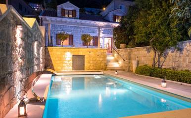 Ferienhaus für 8 Personen, mit Sauna und Garten sowie Pool und Meerblick in Dubrovnik