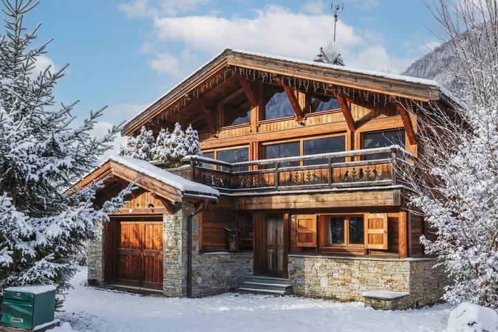 Chalet de l'Alpage mountain style for 8 w/sunny terrace in Les Houches, Macizo del Mont Blanc