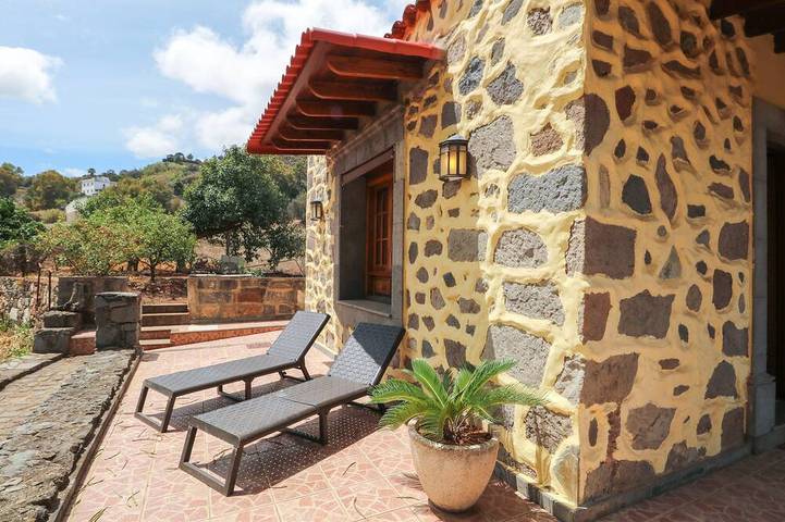 Casa rural para 4 personas, con jardín en Teror