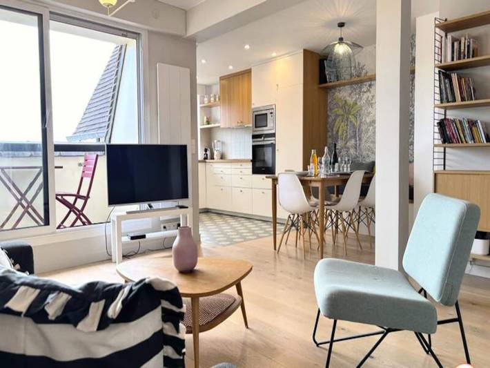 Gîte pour 5 personnes, avec balcon, adapté aux familles à Tourgéville - 3