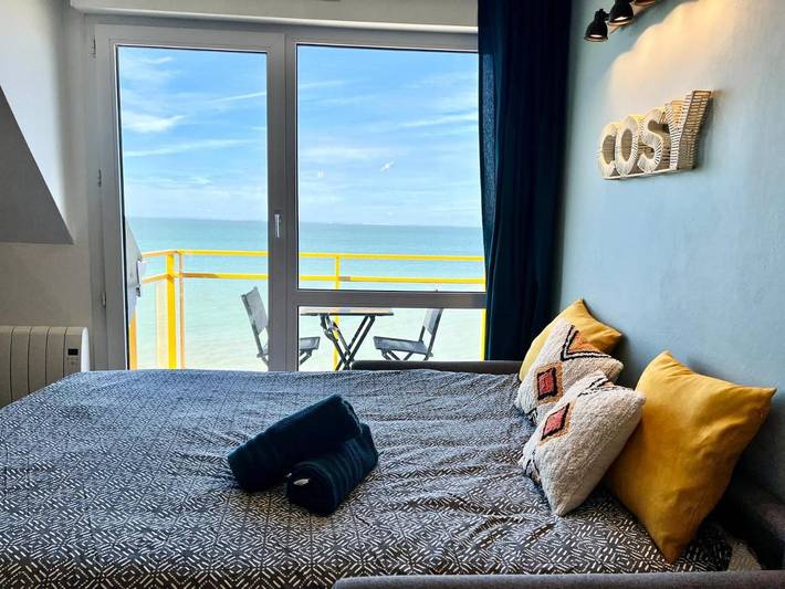 Vakantiewoning voor 4 personen, met balkon en uitzicht, met huisdier in Wissant