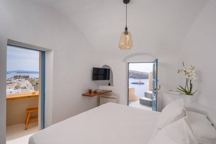 Villa pour 2 personnes, avec terrasse et vue sur l’océan à Oia - 2
