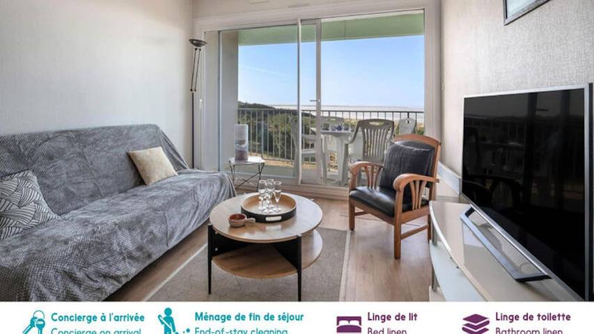 Gîte pour 5 personnes, avec balcon dans Plage de l'Ermitage - 3