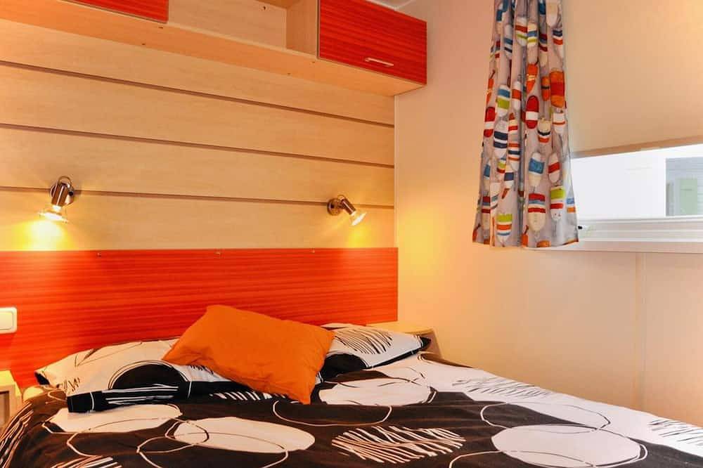 Mobilheim mit Terrasse - 4 Pers. in Méolans-Revel, Barcelonnette und Umgebung