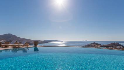 Ferienhaus für 14 Personen, mit Whirlpool und Sauna sowie Garten und Kinderpool auf Mykonos