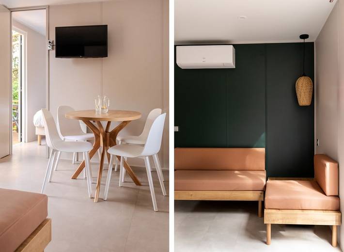 Caravane pour 4 personnes, avec sauna ainsi que terrasse et balcon/terrasse à Nant - 2