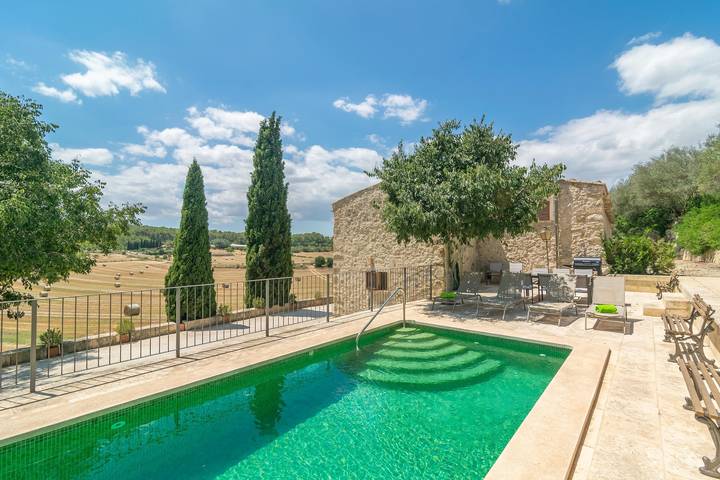 Casa rural para 10 personas, con piscina y jardín en San Juan (Mallorca)