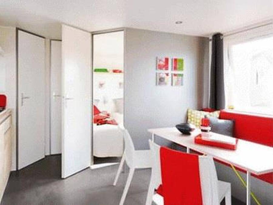 Camping Le Bosquet - Mobilhome 4 personas - O'hara Classic - 2 habitaciones - 22.50 m2 (+Terraza semicubierta 8 m2) 4 personas in Domme, Périgord Noir