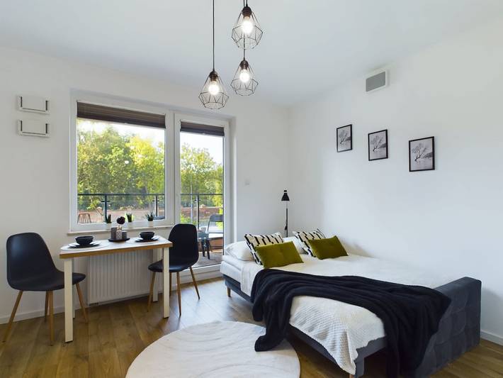 Appartamento intero, Stylish Studio with Balcony | Modern Building in Targówek, Varsavia