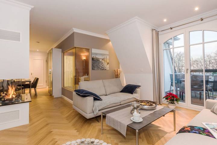 Ferienwohnung für 4 Personen, mit Balkon und Sauna