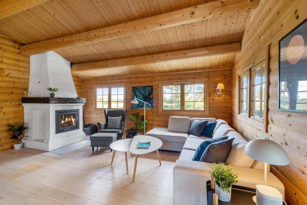 Holzferienhaus in Grærup mit Außenwhirlpool und fantastischer Lage in Grærup, Varde