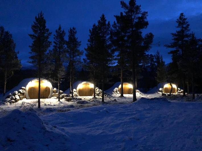 Camping for 2 personer, med Terrasse og Hage i tillegg til Utsikt i Oppland