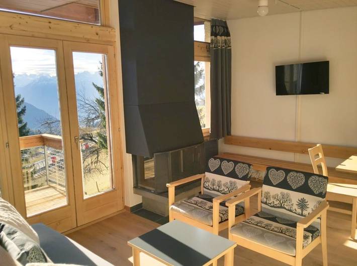 Gîte pour 6 personnes, avec balcon et vue, animaux acceptés à Leysin - 3