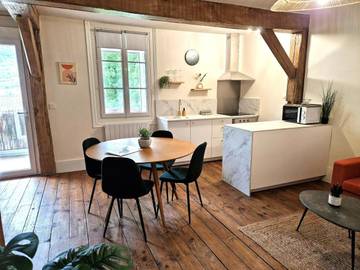 Gîte pour 4 personnes, avec vue et balcon, animaux acceptés à Laruns