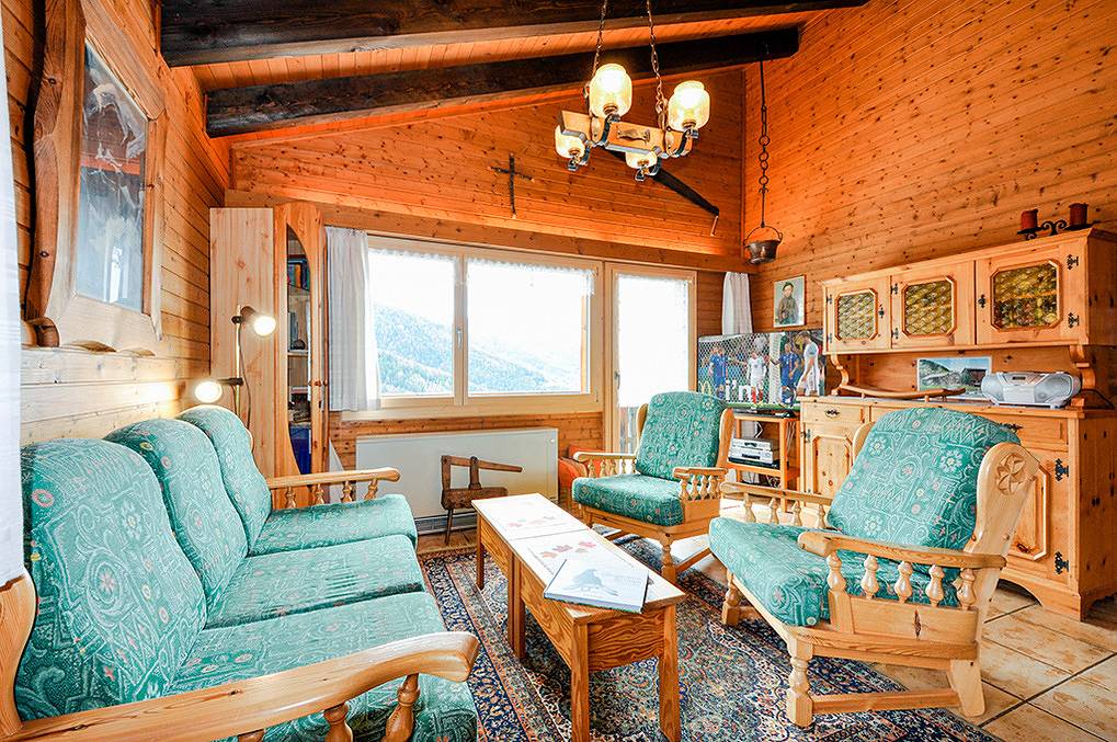 Ganze Ferienwohnung, Ch 324.008 - La Finca : Fewo 1. Etage in Bürchen, Walliser Alpen
