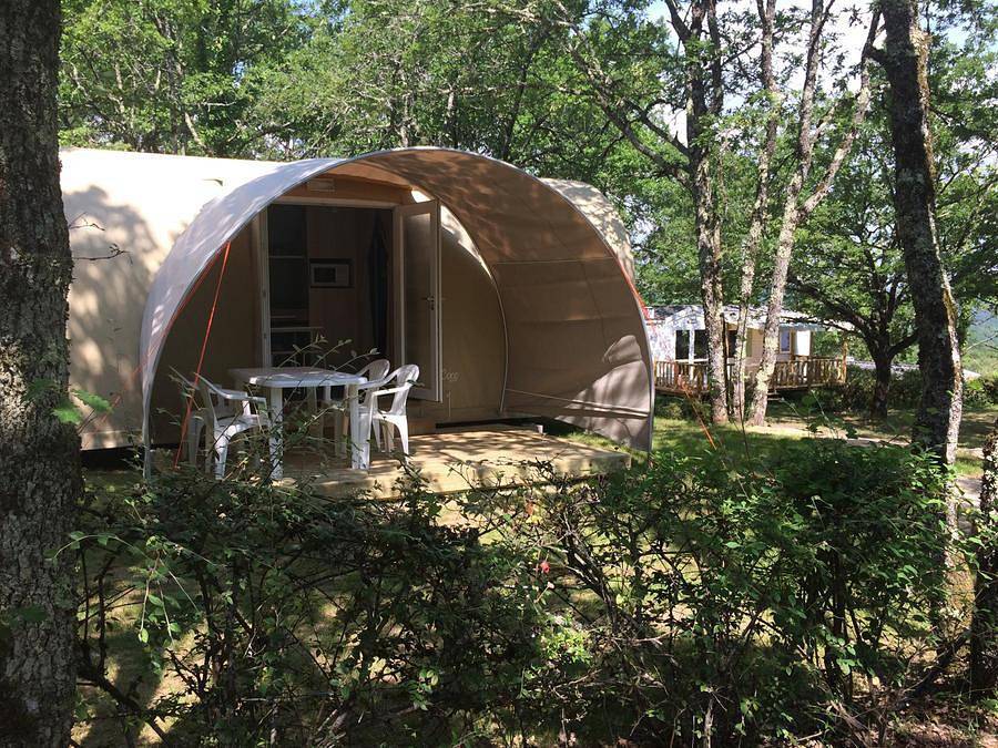 Camping Le Daguet - Bungalow 4 persons - Coco Sweet without sanitary facilities in Saint-Laurent-la-Vallée, Périgord Noir