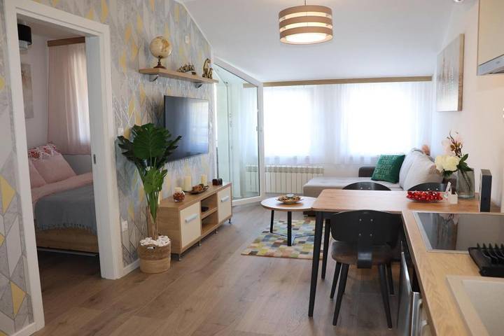 Apartament wakacyjny dla 4 osób, z taras i widok, Dla rodziny w Belgrad