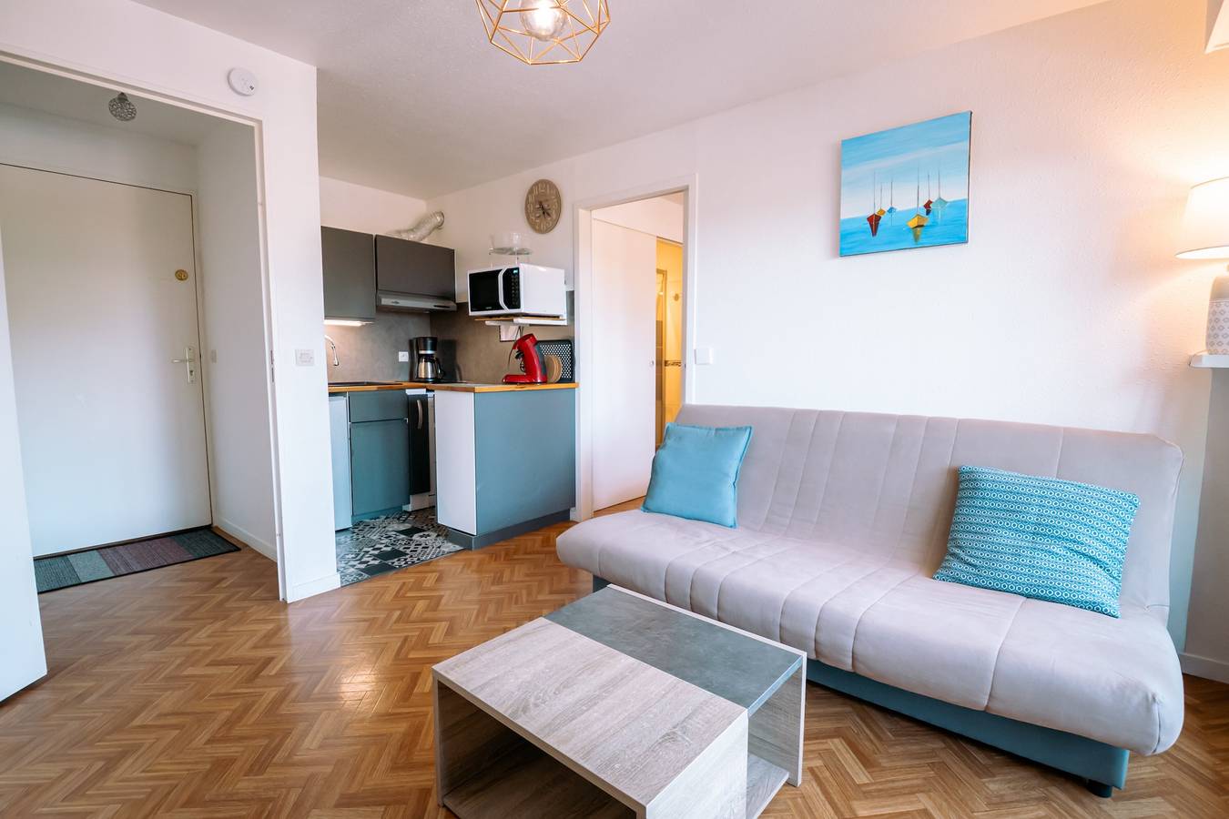 Ganze Wohnung, Apartment 'Bel Appartement Face Au Paleospace' mit Seeblick und Balkon in Villers-sur-Mer, Lisieux und Umgebung