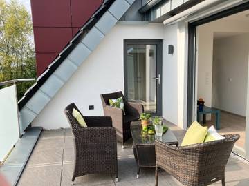 Ferienwohnung für 4 Personen, mit Balkon am Niederrhein