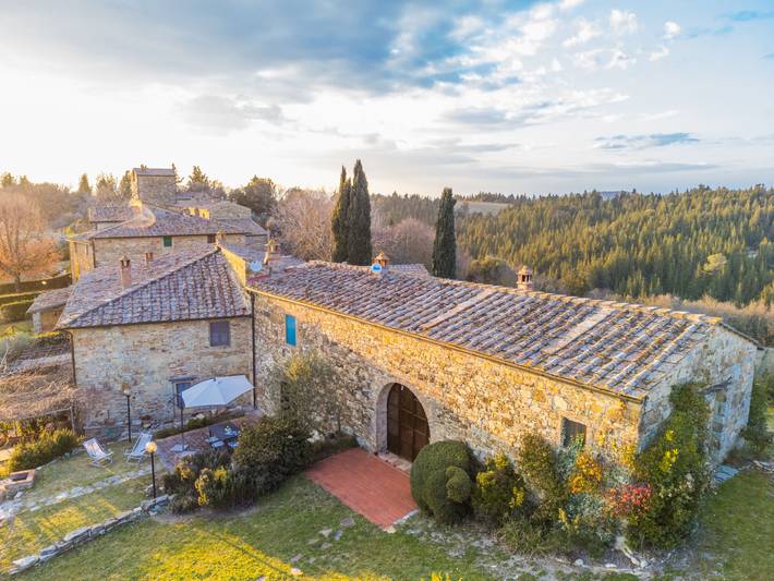 Casa vacanza per 4 persone, con Terrazza e Giardino nonché Panorama a Castellina in Chianti
