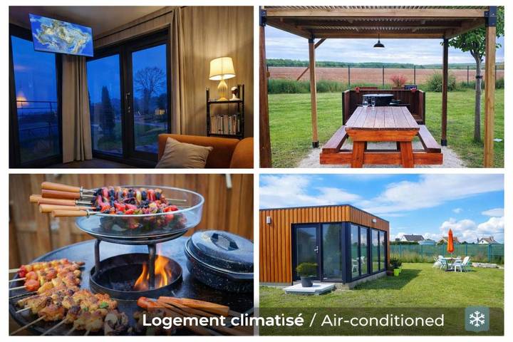 Chalet pour 3 personnes, avec jardin et vue
